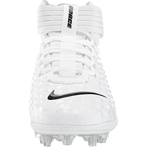Nike Men's Force Savage Pro 2 Mid Football Cleats, White, 8